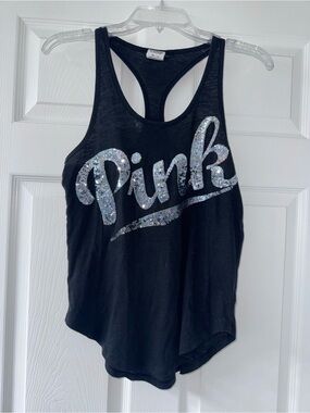 Black VS Pink Sequin Tank!